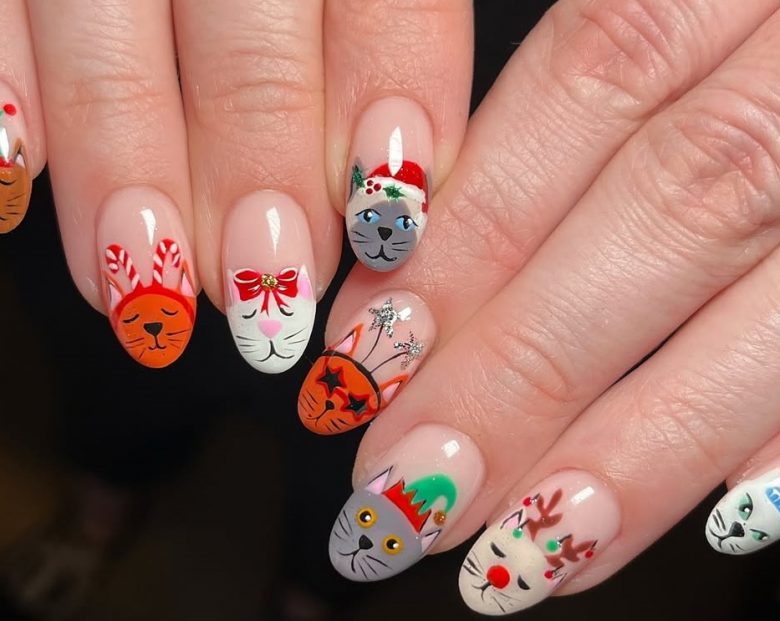 Christmas nail design